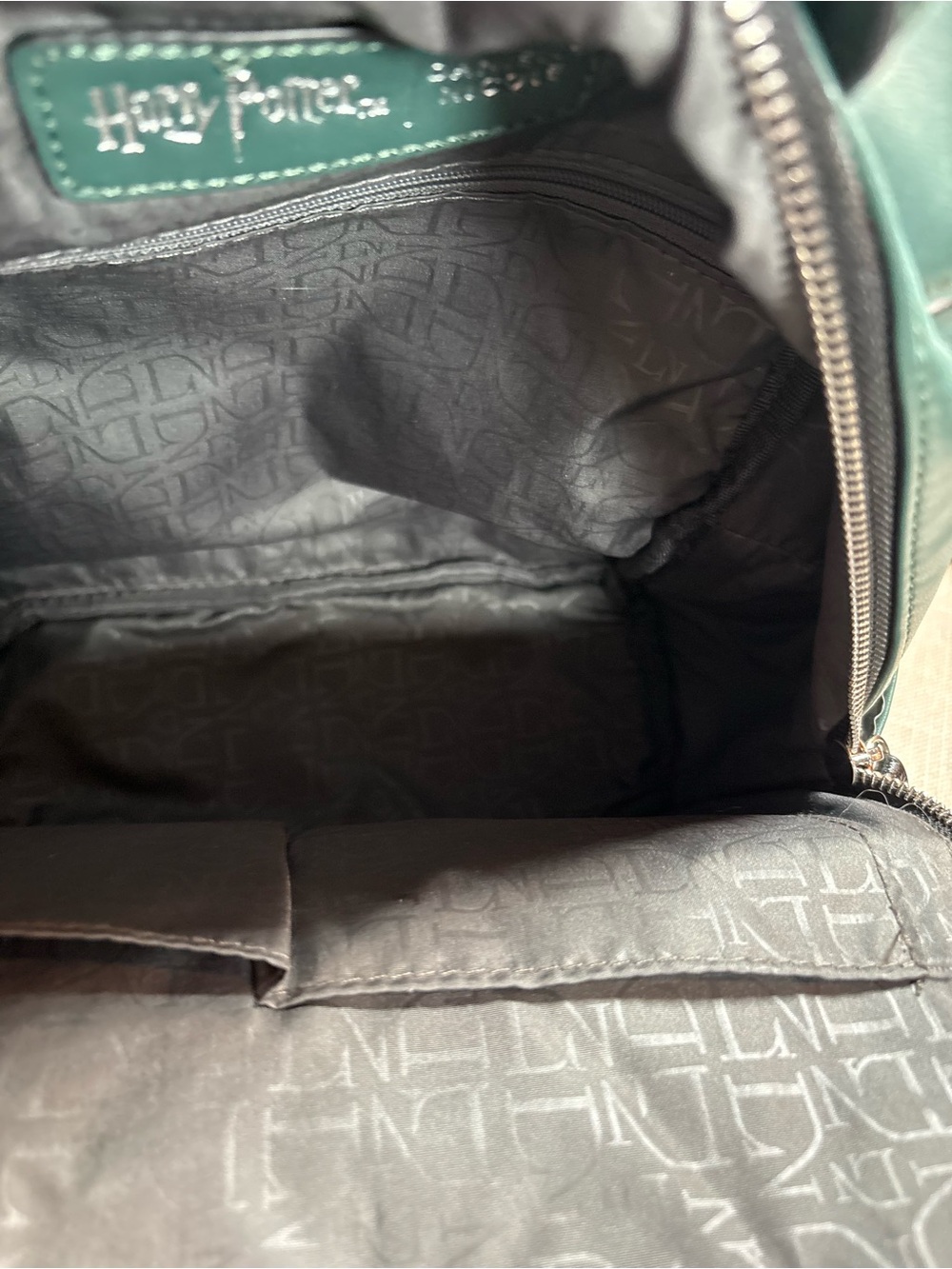 Danielle Nicole Emerald Slytherin Quilted Mini Backpack Plus Extras - Picture 14 of 16